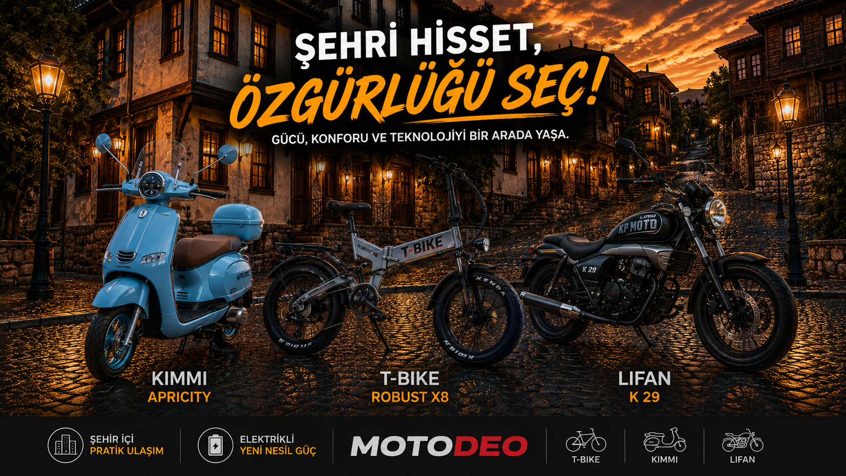 Motosiklet mi, Elektrikli Bisiklet mi, Elektrikli Araç mı Seçmeliyim? Şehir İçi Ulaşımın Yeni Markalarıyla Tanışın